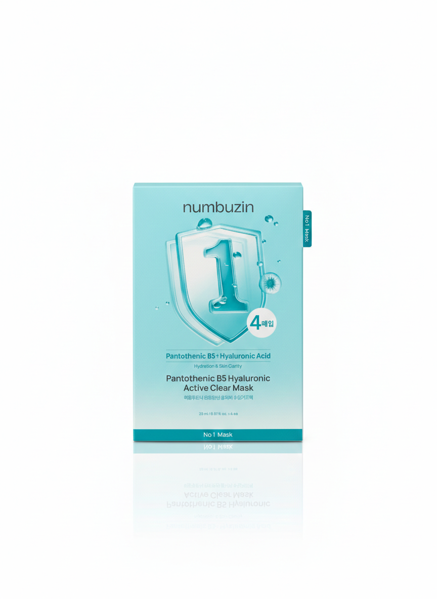 Numbuzin Pantothenic + Hyaluronic Acid Active Clear Mask - Image 1