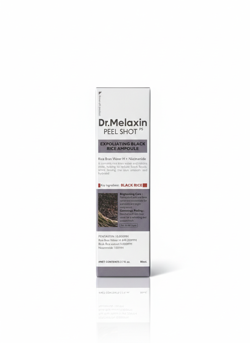 Dr. Melaxin Peel Shot Exfoliating Black Rice Ampoule - Image 1