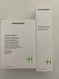 Mesoestetic Melan Tran3x DUO SET depigmenting concentrate 30ml + gel cream 50ml - Image 3
