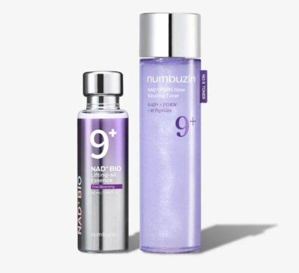 NUMBUZIN No.9 NAD+ PDRN Glow Boosting Toner (150ml) + BIO Lifting-sil Essence (50ml) Bundle